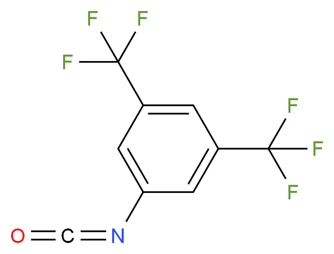 3,5-Bis(trifluoromethyl)phenyl isocyanate 97%_分子结构_CAS_16588-74-2)