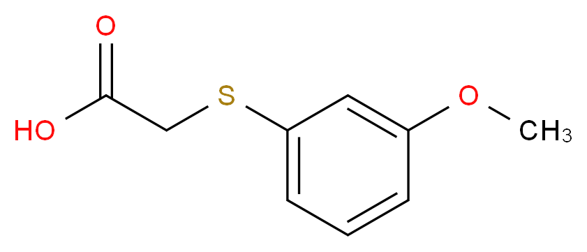 2-[(3-methoxyphenyl)sulfanyl]acetic acid_分子结构_CAS_)