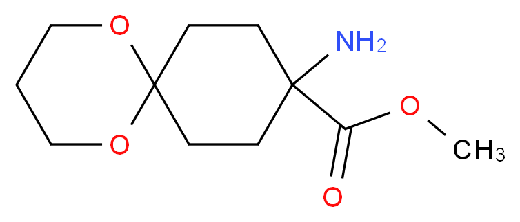 methyl 9-amino-1,5-dioxaspiro[5.5]undecane-9-carboxylate_分子结构_CAS_907538-74-3