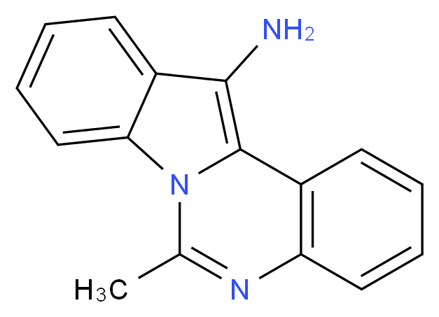 6-methylindolo[1,2-c]quinazolin-12-amine_分子结构_CAS_55338-12-0
