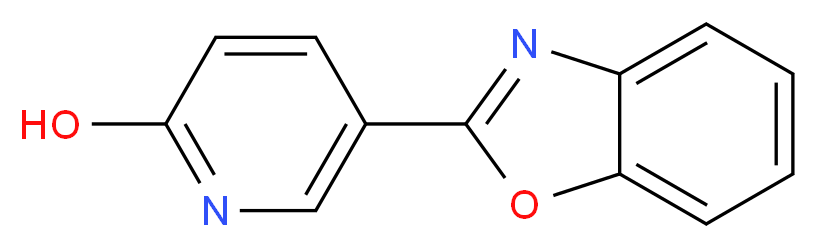 5-(1,3-Benzoxazol-2-yl)-2-pyridinol_分子结构_CAS_)