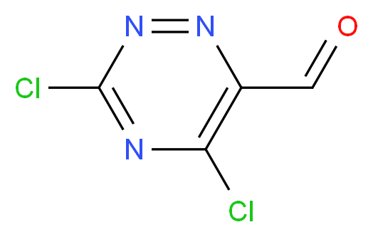3,5-DICHLORO-1,2,4-TRIAZINE-6-CARBALDEHYDE_分子结构_CAS_)
