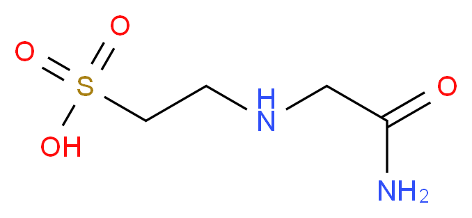 2-[(carbamoylmethyl)amino]ethane-1-sulfonic acid_分子结构_CAS_7365-82-4