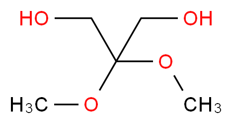 2,2-dimethoxypropane-1,3-diol_分子结构_CAS_153214-82-5)