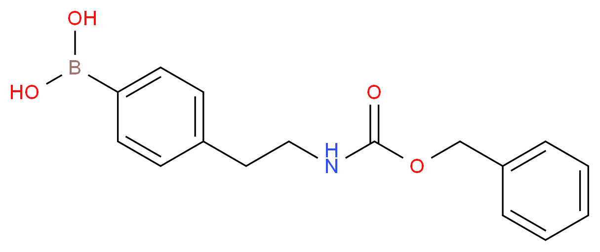 4-(2-Aminoethyl)benzeneboronic acid, N-CBZ protected 98%_分子结构_CAS_957034-40-1)