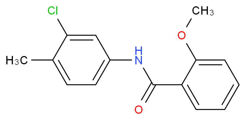 N-(3-Chloro-4-methylphenyl)-2-methoxybenzamide_分子结构_CAS_313667-46-8)