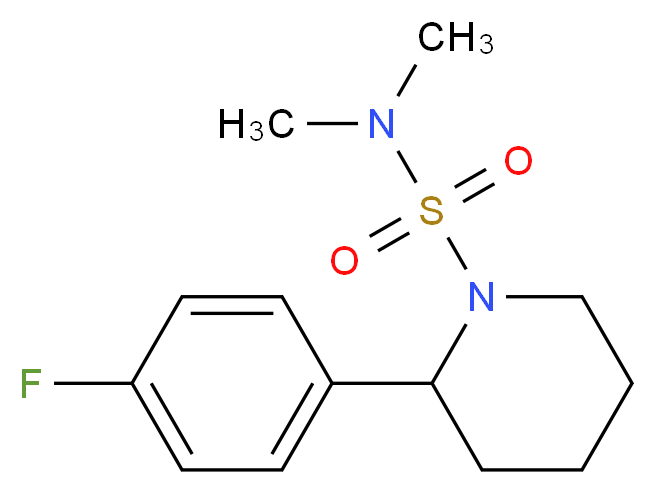 2-(4-fluorophenyl)-N,N-dimethyl-1-piperidinesulfonamide_分子结构_CAS_)