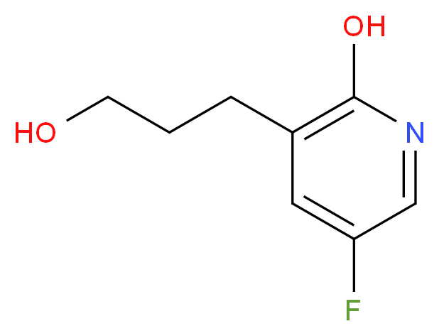 5-Fluoro-3-(3-hydroxypropyl)pyridin-2-ol_分子结构_CAS_)