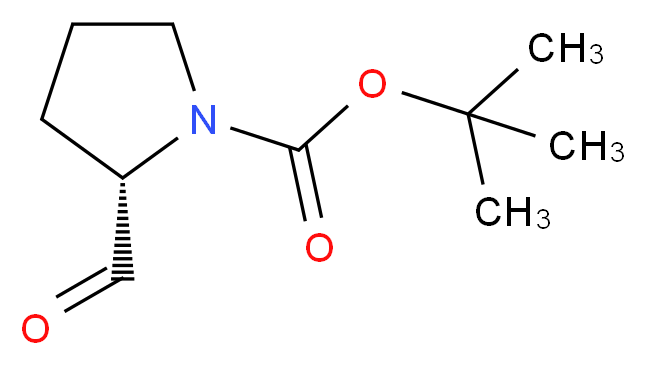 tert-butyl (2S)-2-formylpyrrolidine-1-carboxylate_分子结构_CAS_69610-41-9