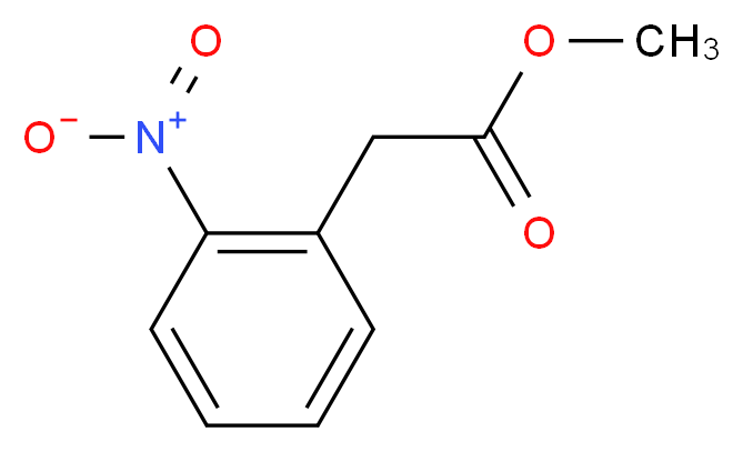 methyl 2-(2-nitrophenyl)acetate_分子结构_CAS_30095-98-8