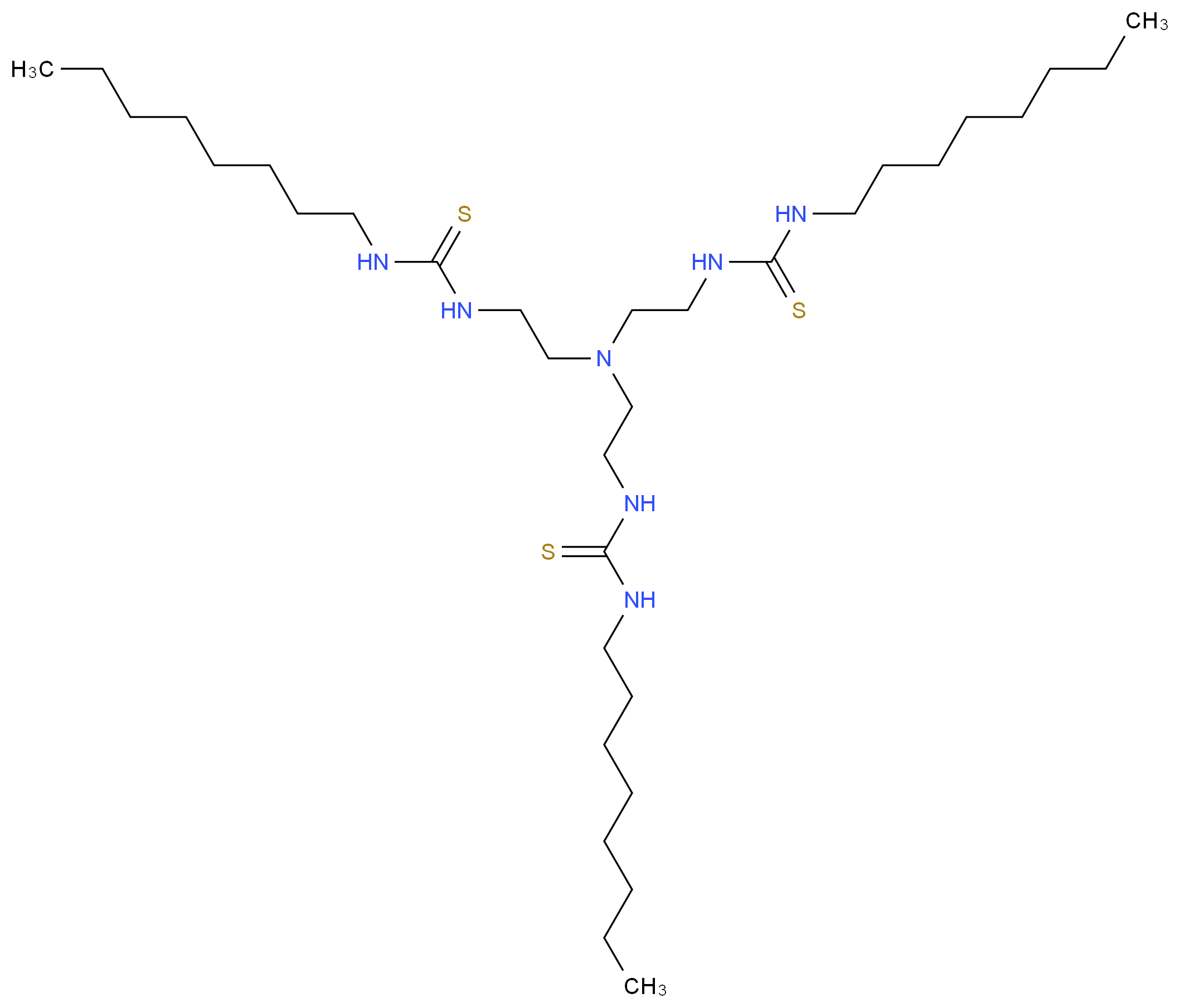 1-{2-[bis({2-[(octylcarbamothioyl)amino]ethyl})amino]ethyl}-3-octylthiourea_分子结构_CAS_1005344-82-0