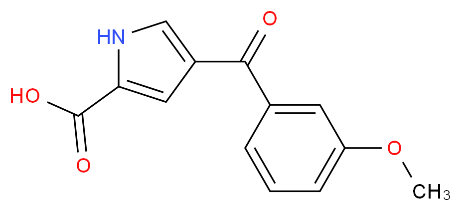4-(3-Methoxybenzoyl)-1H-pyrrole-2-carboxylic acid_分子结构_CAS_)