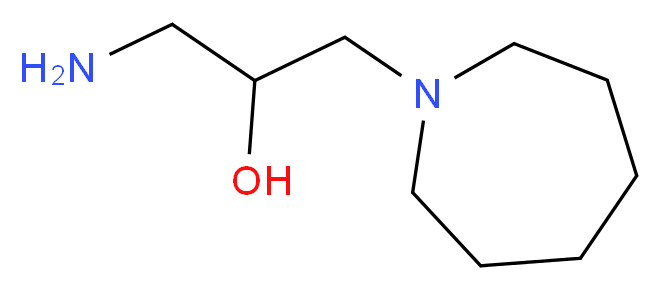 1-amino-3-(azepan-1-yl)propan-2-ol_分子结构_CAS_953743-40-3