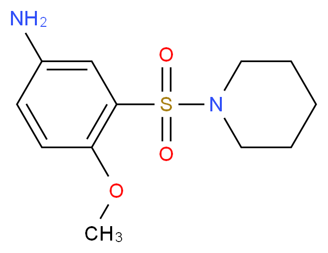 4-Methoxy-3-(piperidine-1-sulfonyl)-phenylamine_分子结构_CAS_)