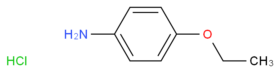 4-ethoxyaniline hydrochloride_分子结构_CAS_637-56-9