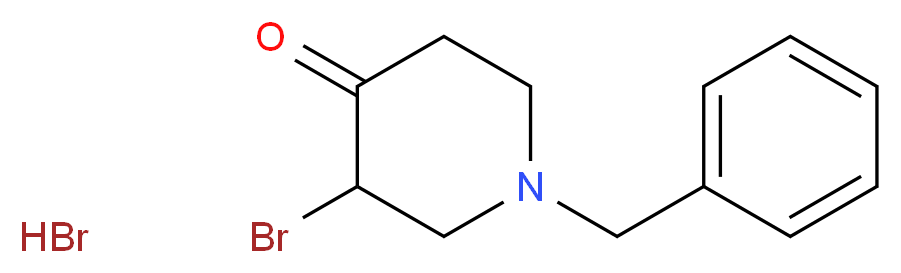 1-Benzyl-3-bromo-piperidin-4-one hydrobromide_分子结构_CAS_83877-88-7)