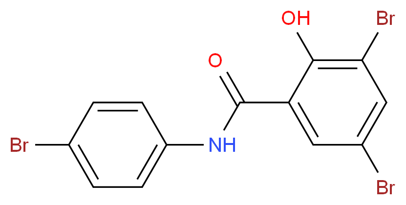 3,5-dibromo-N-(4-bromophenyl)-2-hydroxybenzamide_分子结构_CAS_87-10-5