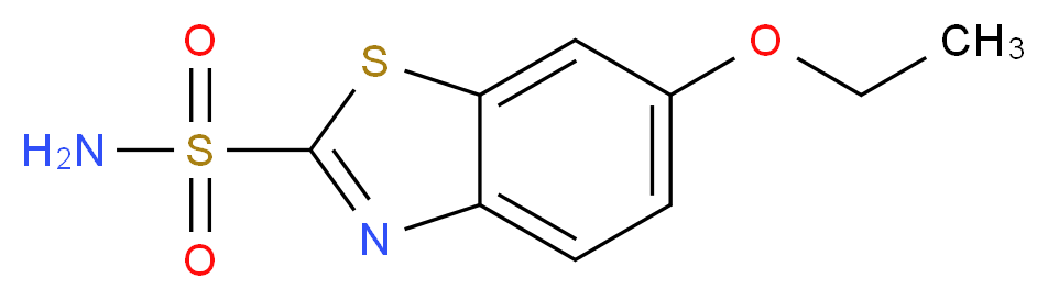 6-ethoxy-1,3-benzothiazole-2-sulfonamide_分子结构_CAS_)