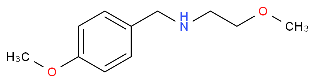 (2-methoxyethyl)[(4-methoxyphenyl)methyl]amine_分子结构_CAS_103464-79-5