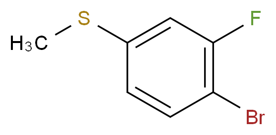 4-Bromo-3-fluorothioanisole 96%_分子结构_CAS_917562-25-5)