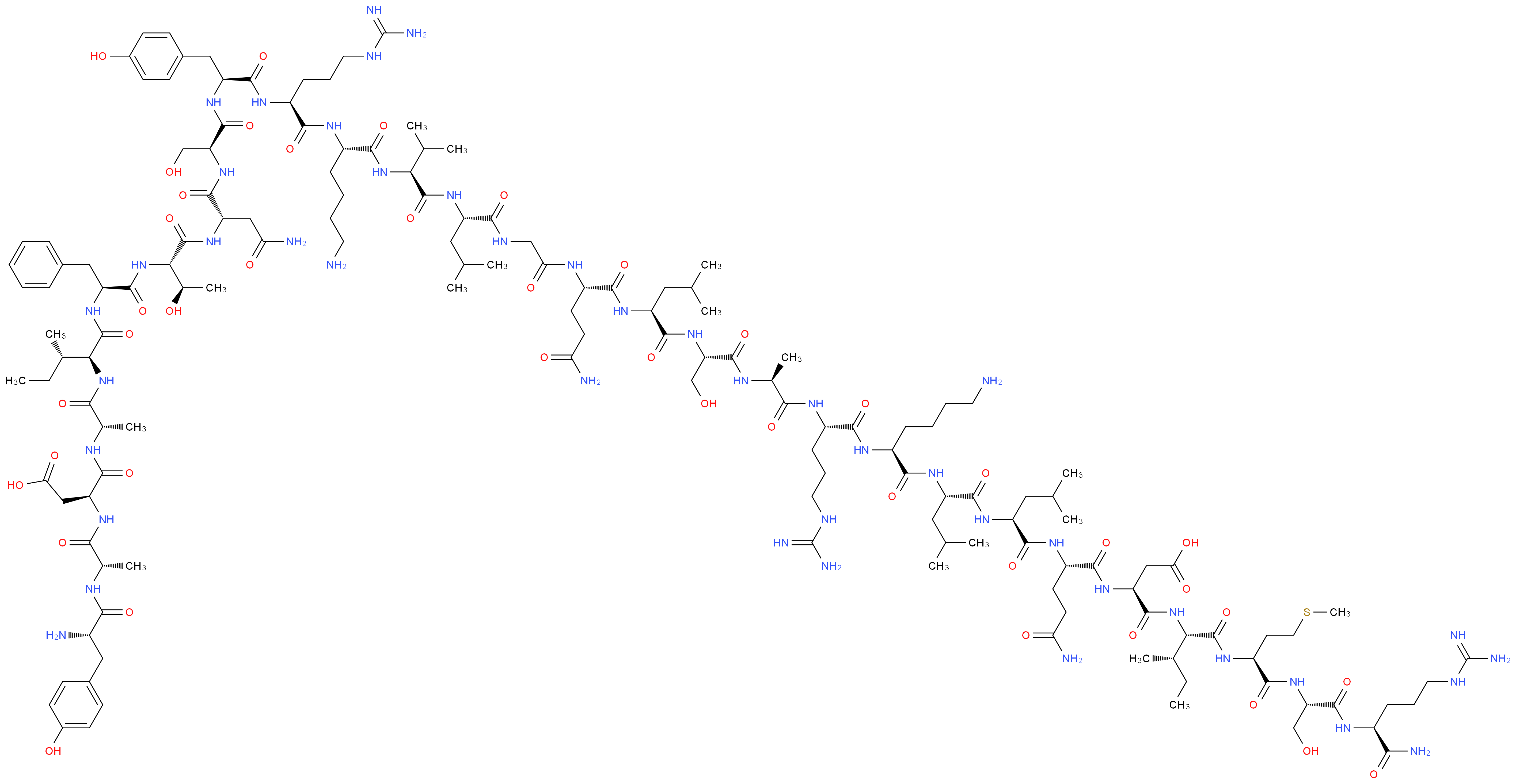 Growth Hormone Releasing Factor Fragment 1-29 amide human_分子结构_CAS_86168-78-7)