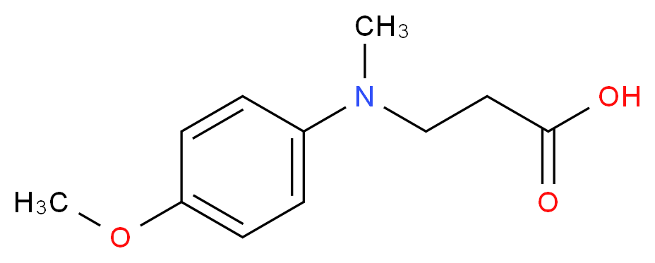 3-[(4-Methoxy-phenyl)-methyl-amino]-propionic acid_分子结构_CAS_)