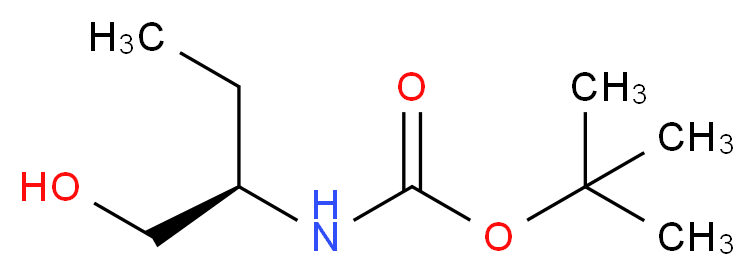 tert-butyl N-[(2R)-1-hydroxybutan-2-yl]carbamate_分子结构_CAS_150736-71-3