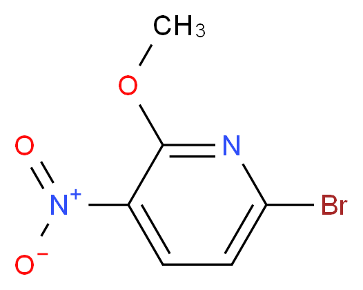 6-bromo-2-methoxy-3-nitropyridine_分子结构_CAS_58819-77-5
