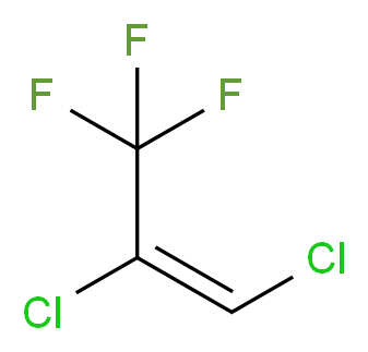 (1E)-1,2-dichloro-3,3,3-trifluoroprop-1-ene_分子结构_CAS_431-27-6