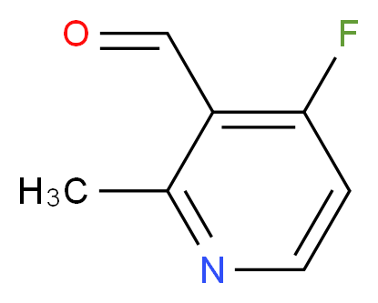 4-fluoro-2-methylpyridine-3-carbaldehyde_分子结构_CAS_1060809-26-8