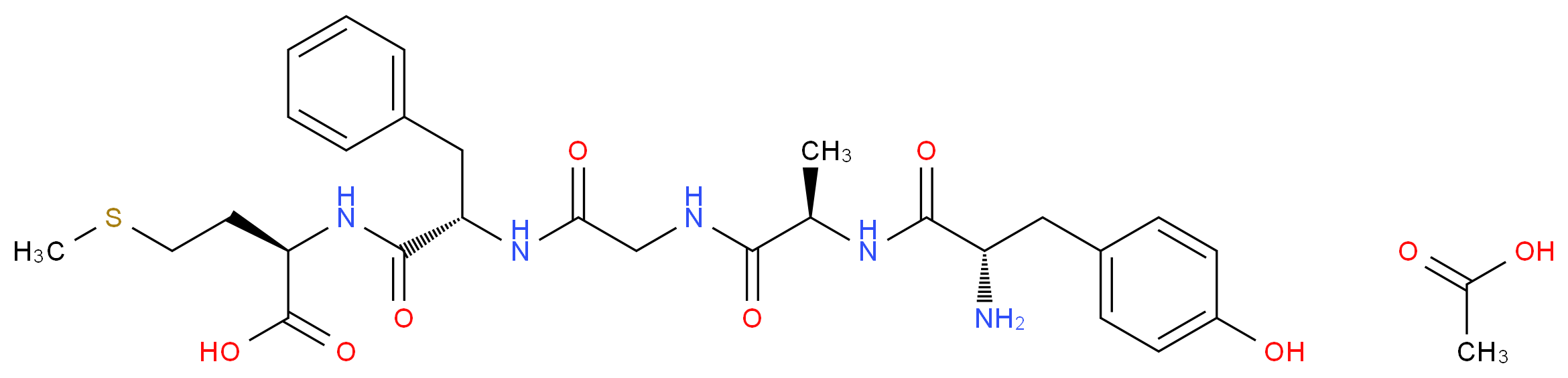 [D-Ala2, D-Met5]-Enkephalin acetate salt_分子结构_CAS_100929-58-6)