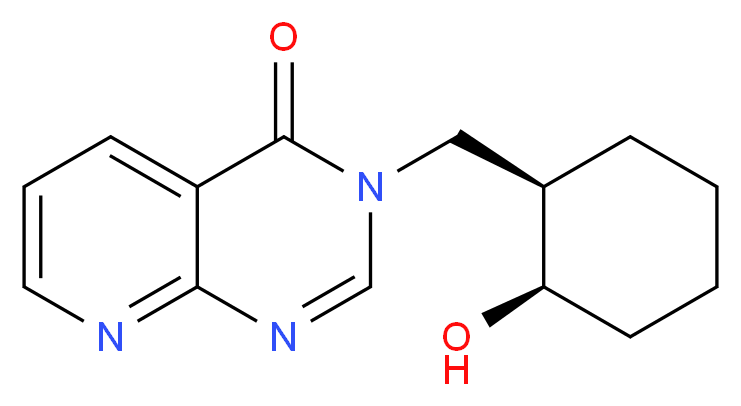 3-{[cis-2-hydroxycyclohexyl]methyl}pyrido[2,3-d]pyrimidin-4(3H)-one_分子结构_CAS_)