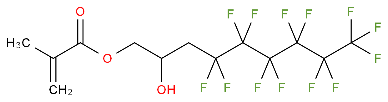 1H,1H,2H,3H,3H-Perfluoro(2-hydroxynon-1-yl) methacrylate_分子结构_CAS_86994-47-0)