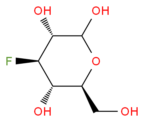 3-Fluoro-3-deoxy-D-glucopyranose 98%_分子结构_CAS_14049-03-7)