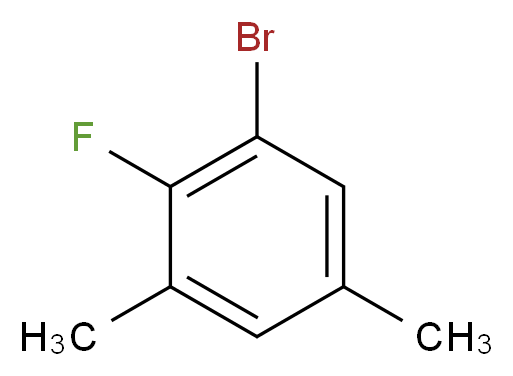 1-bromo-2-fluoro-3,5-dimethylbenzene_分子结构_CAS_344-16-1