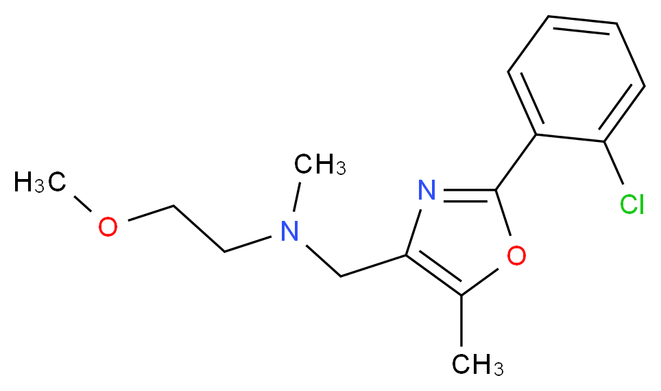 N-{[2-(2-chlorophenyl)-5-methyl-1,3-oxazol-4-yl]methyl}-2-methoxy-N-methylethanamine_分子结构_CAS_)