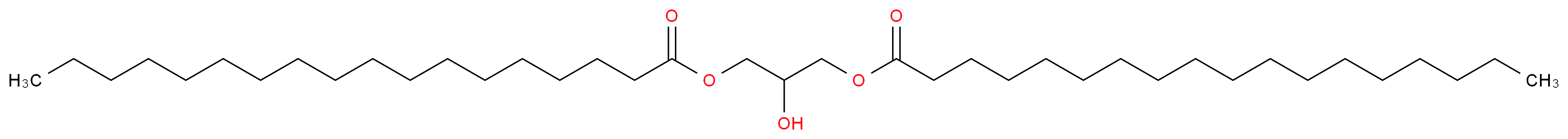 Glyceryl 1,3-distearate_分子结构_CAS_504-40-5)