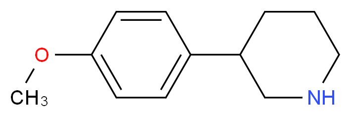 3-(4-Methoxyphenyl)piperidine_分子结构_CAS_19725-26-9)