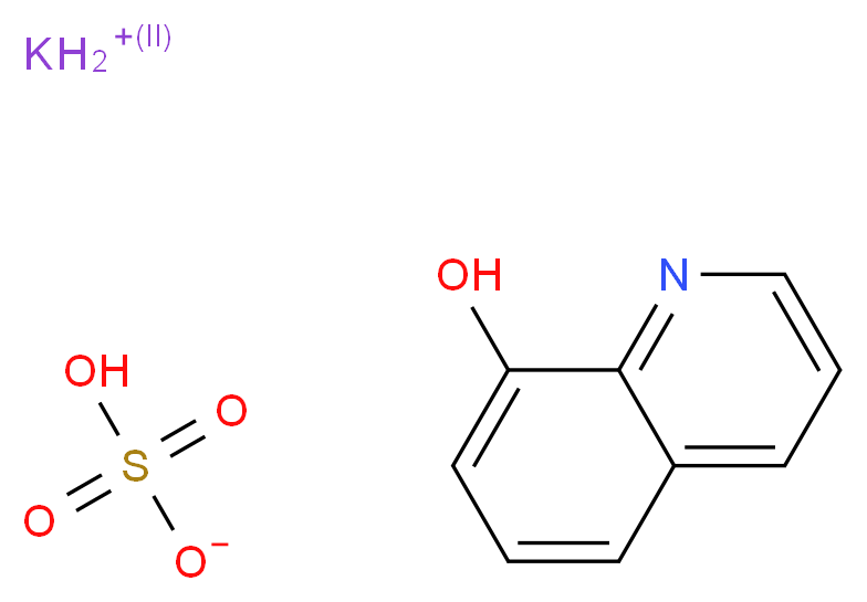 potassium quinolin-8-ol hydrogen sulfate_分子结构_CAS_15077-57-3