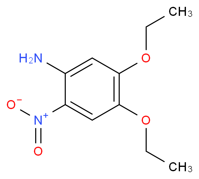 4,5-diethoxy-2-nitroaniline_分子结构_CAS_113475-65-3