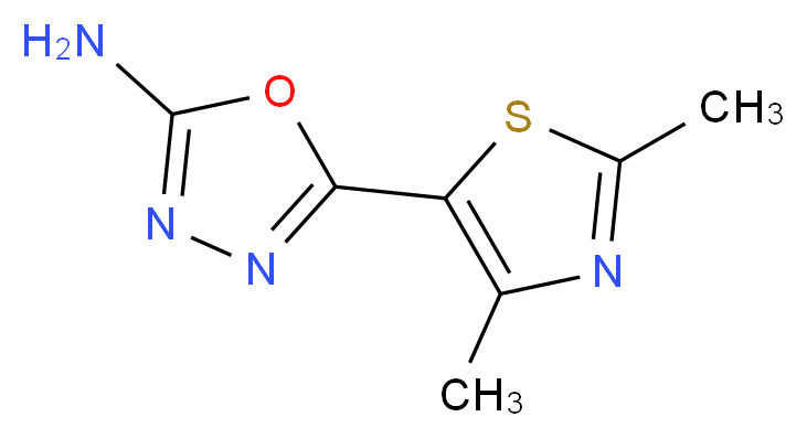 5-(2,4-dimethyl-1,3-thiazol-5-yl)-1,3,4-oxadiazol-2-amine_分子结构_CAS_31877-60-8)