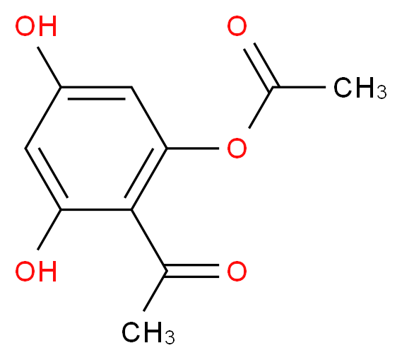 2-acetyl-3,5-dihydroxyphenyl acetate_分子结构_CAS_52751-41-4