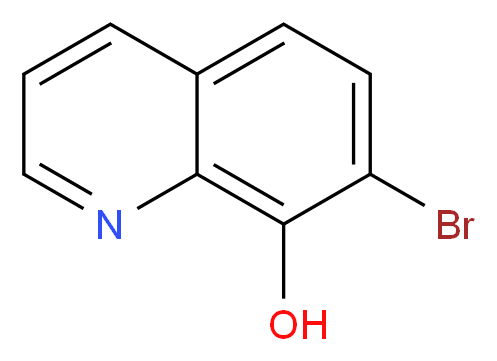 7-溴-8-羟基喹啉_分子结构_CAS_13019-32-4)