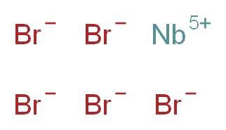 Niobium(V) bromide_分子结构_CAS_13748-45-0)