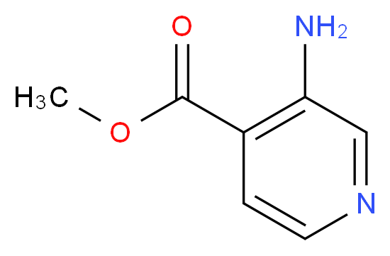 methyl 3-aminopyridine-4-carboxylate_分子结构_CAS_64188-97-2