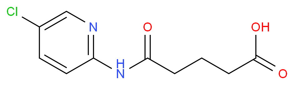 4-[(5-chloropyridin-2-yl)carbamoyl]butanoic acid_分子结构_CAS_4121-54-4