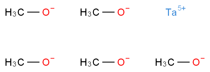 tantalum(5+) ion pentamethanolate_分子结构_CAS_865-35-0