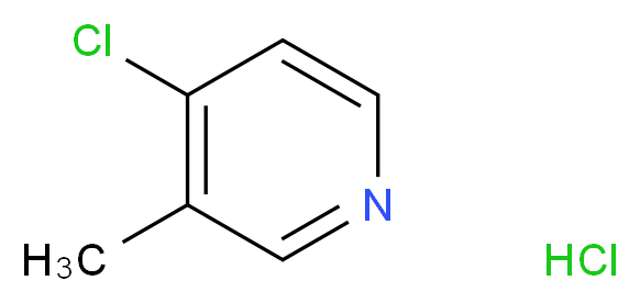 4-Chloro-3-Methylpyridinehydrochloride_分子结构_CAS_19524-08-4)