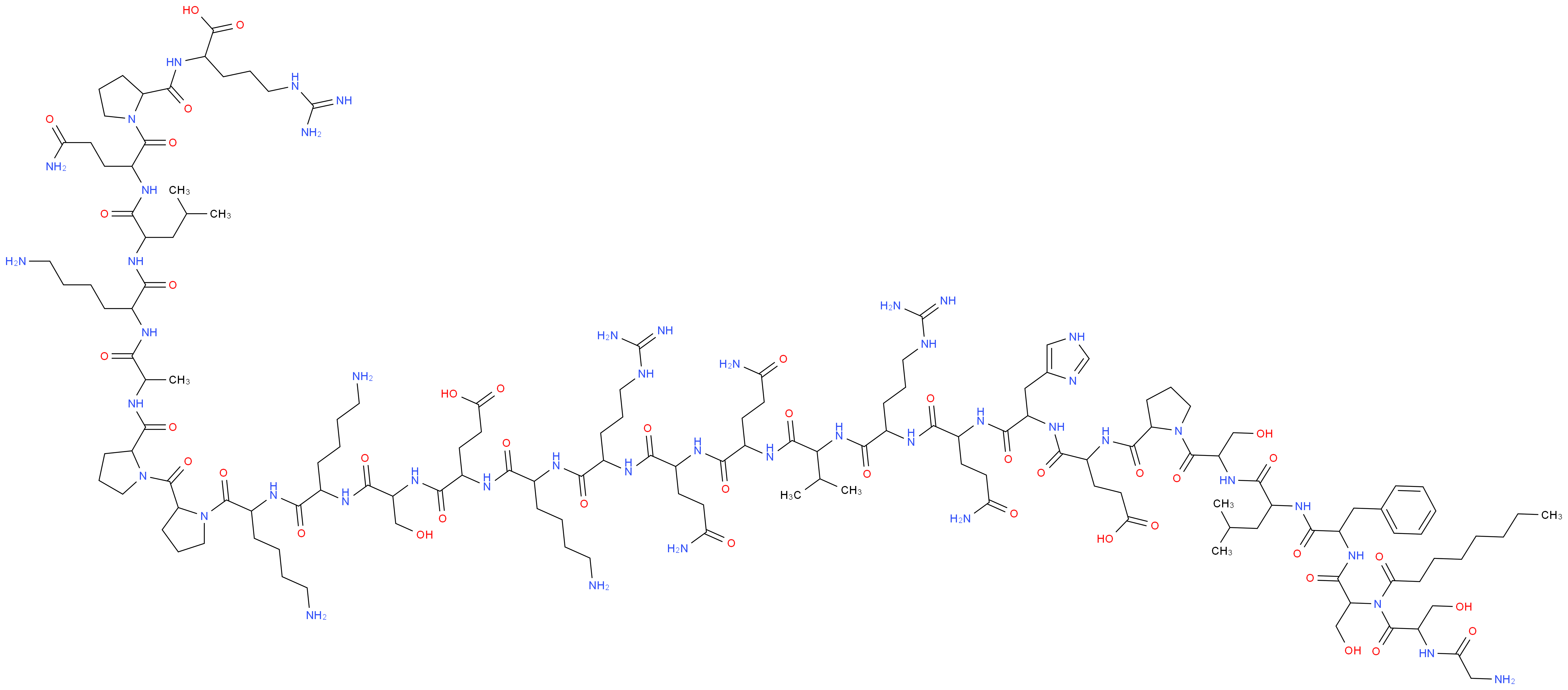 GHRELIN, HUMAN_分子结构_CAS_258279-04-8)