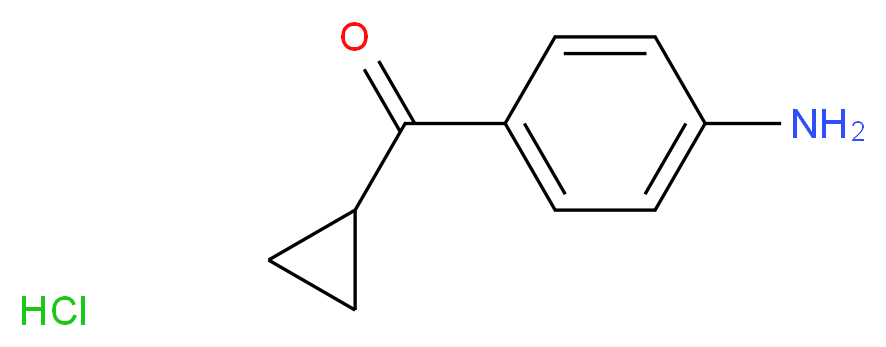 4-cyclopropanecarbonylaniline hydrochloride_分子结构_CAS_303021-35-4